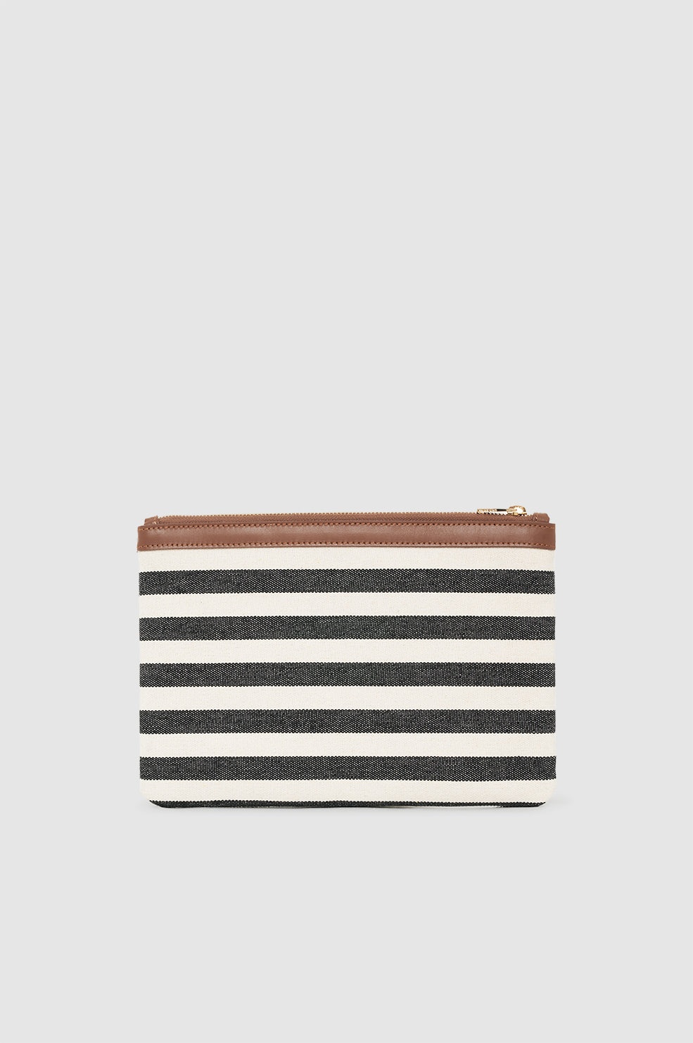 Lili Pouch - Black And Natural Stripe - 3