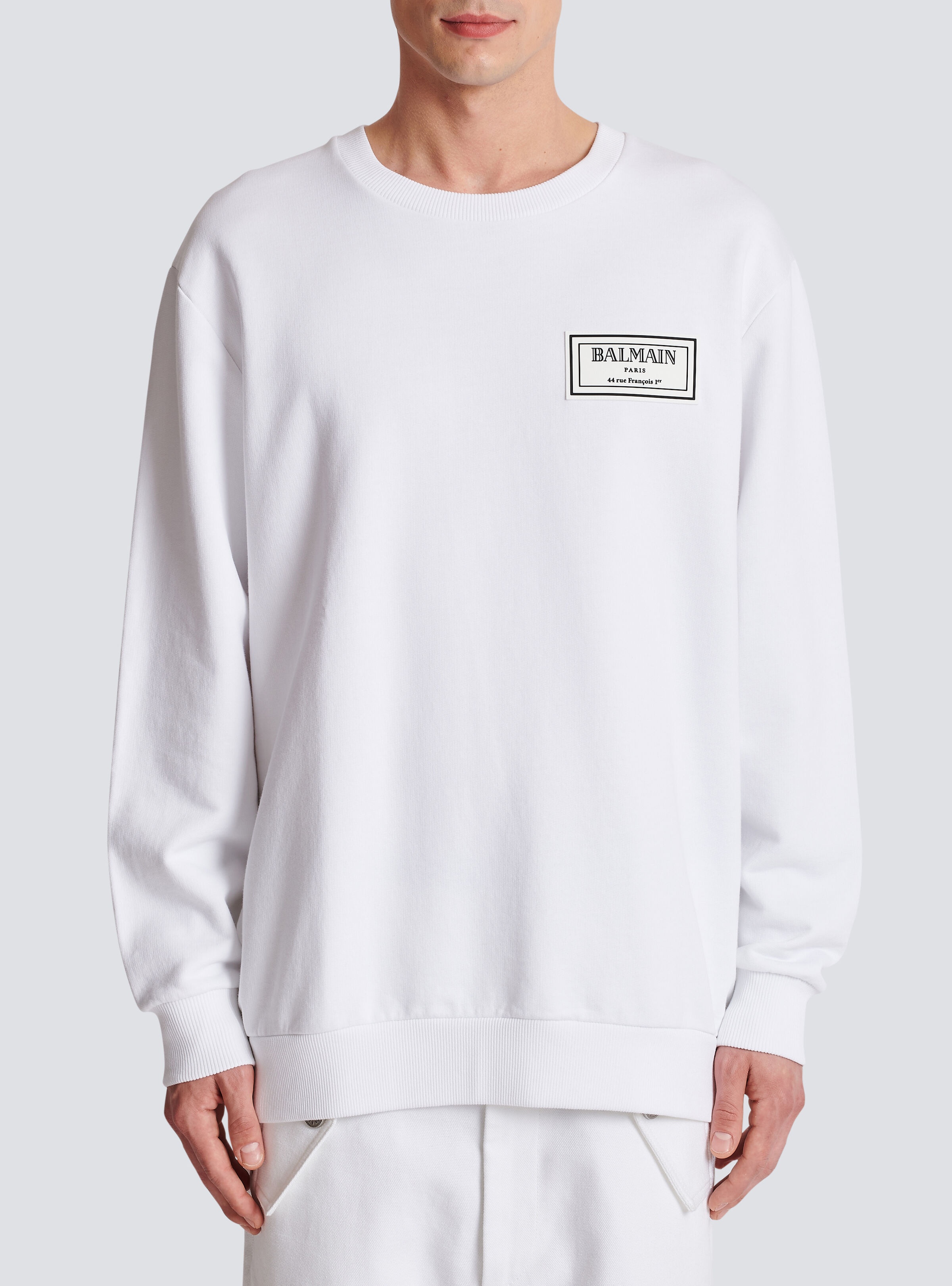 Sweatshirt with rubber patch - 5
