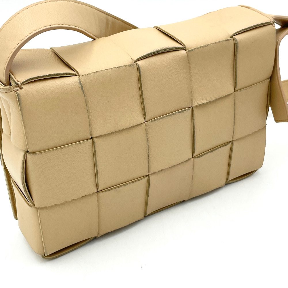 Bottega - Bottega Veneta Beige Cassette Crossbody Bag - 7