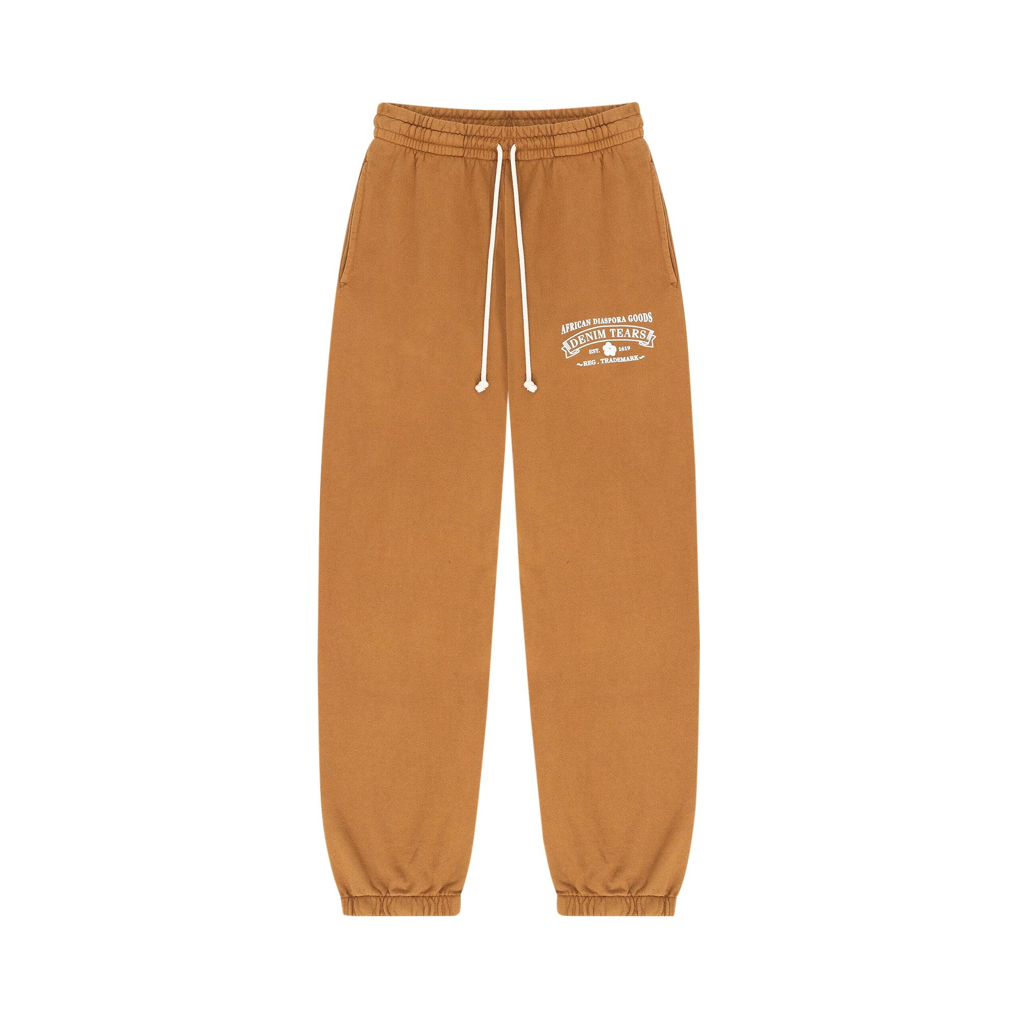 Denim Tears ADG Sweatpants 'Washed Brown' - 1