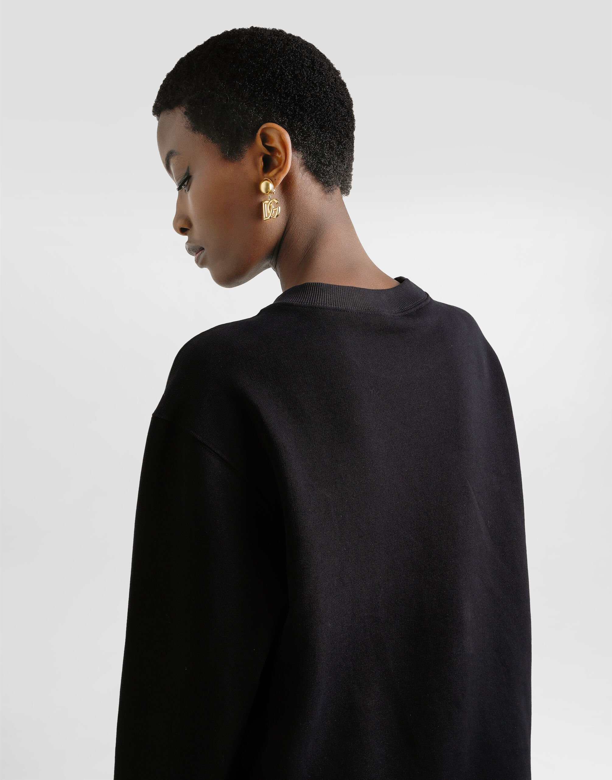 Cotton sweatshirt with patch - 3