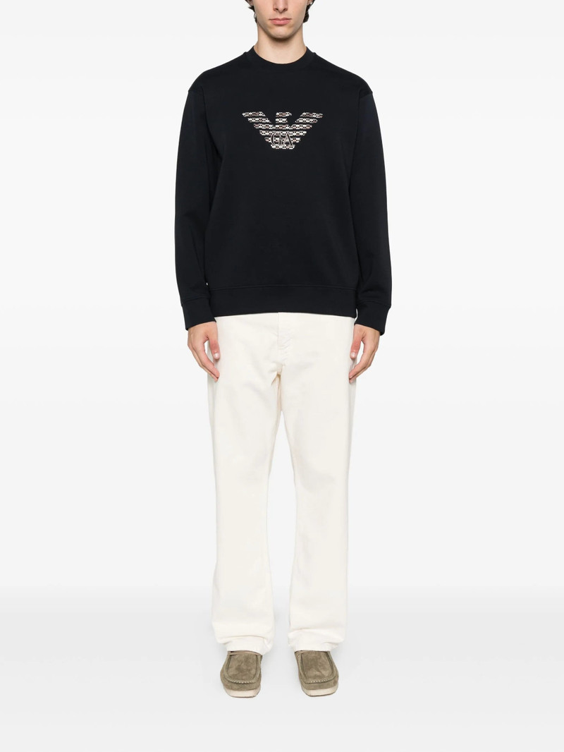 Emporio Armani Eagle-emblem Embroidered Sweatshirt 3