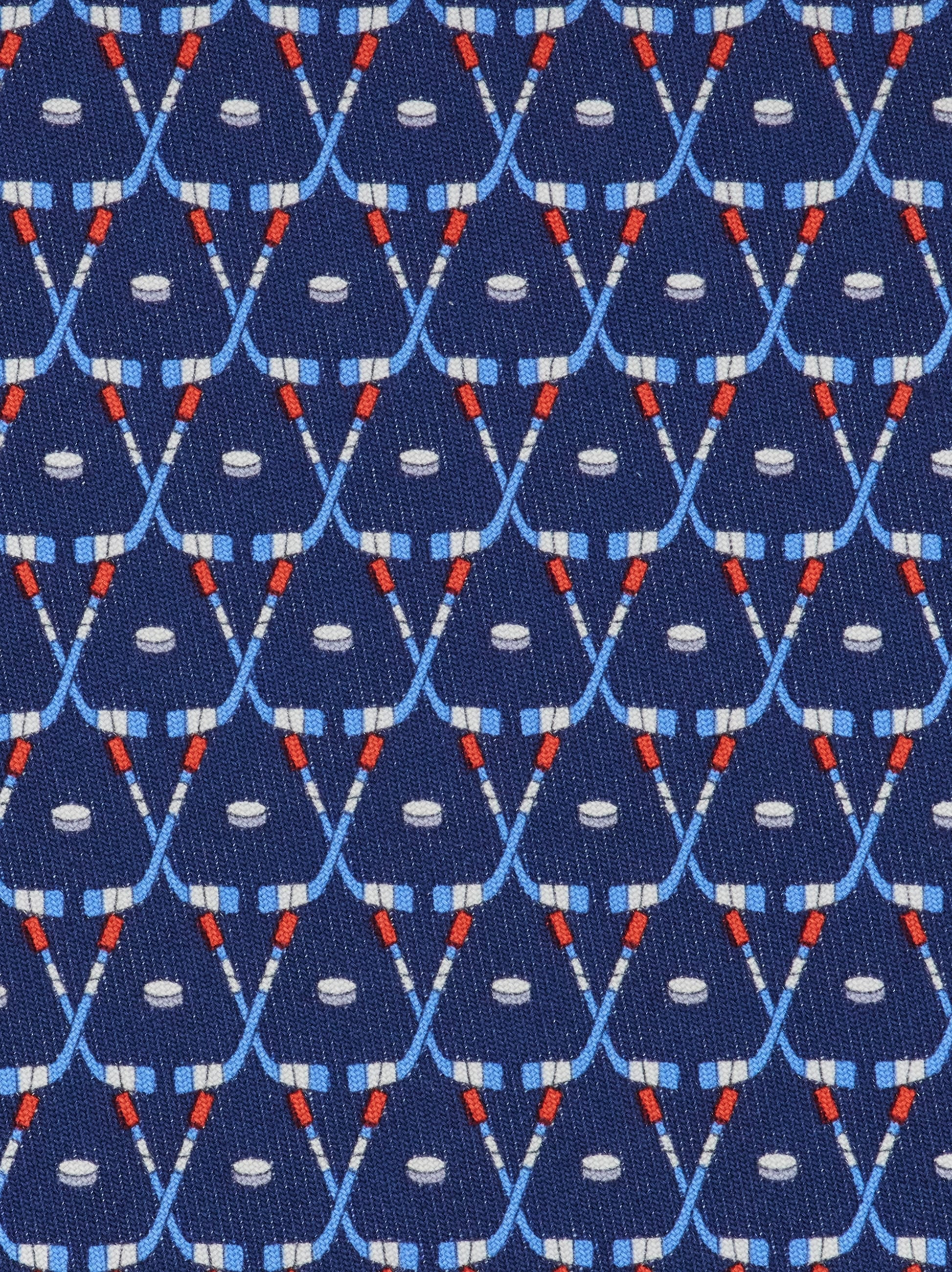 Hockey print silk tie - 2