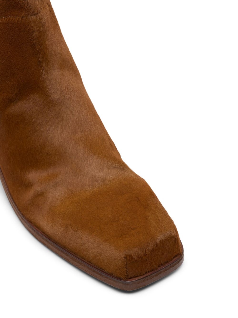 square-toe ankle boots - 8