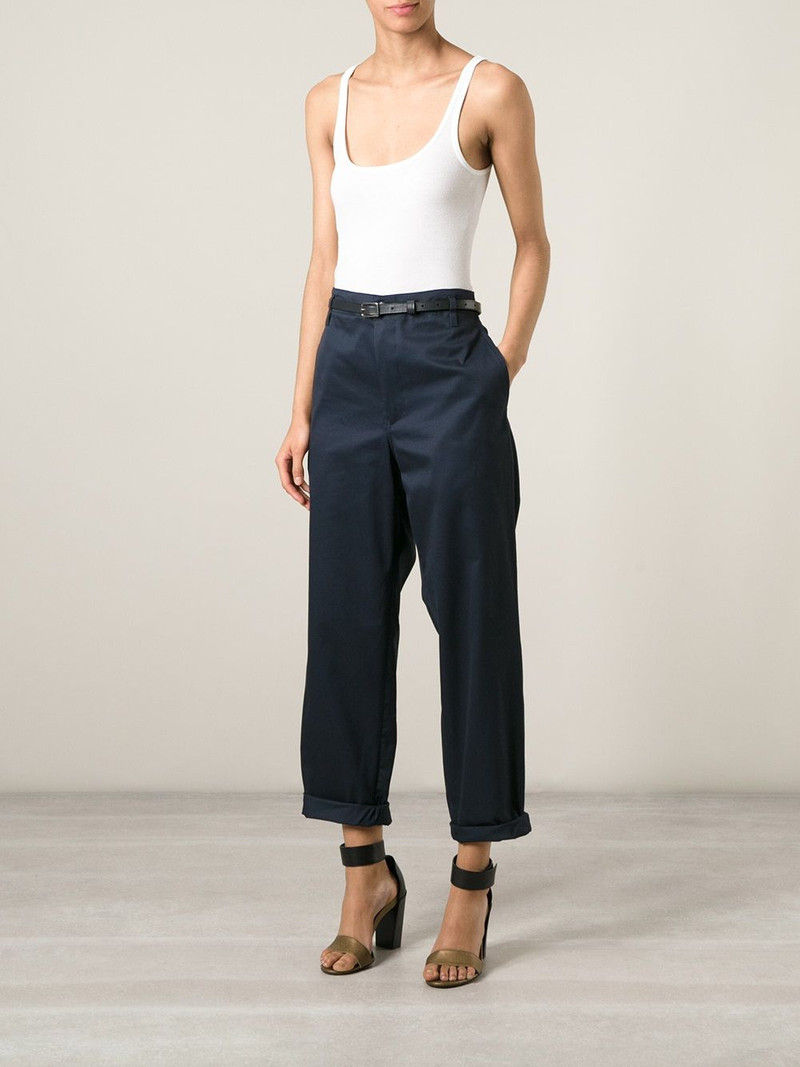 Golden Goose belted chino trousers outlook
