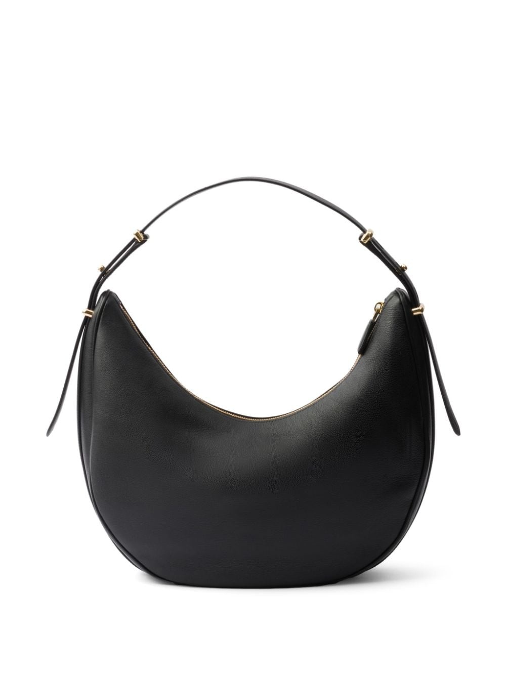 large logo-plaque leather shoulder bag - 3
