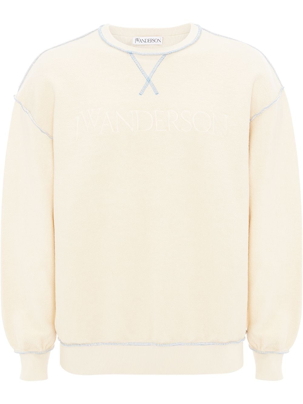 embroidered logo cotton sweatshirt - 1