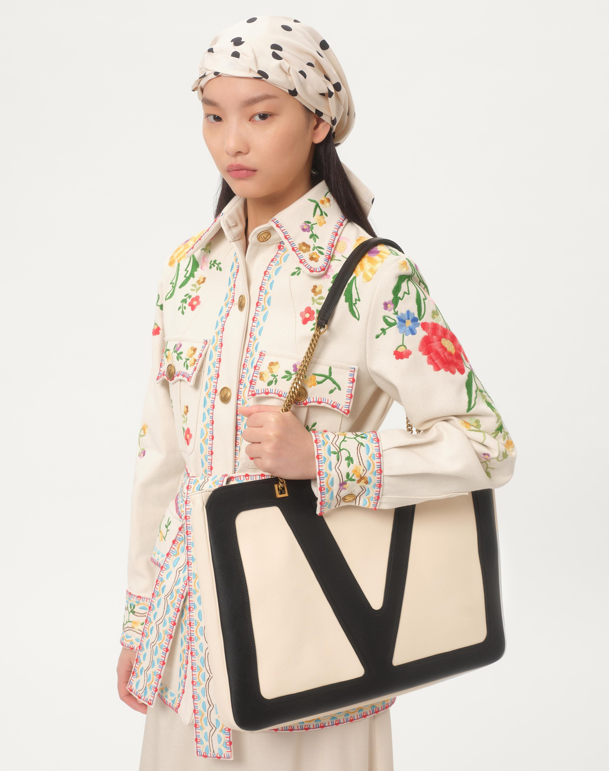 VALENTINO GARAVANI VIVA SUPERSTAR NAPPA LEATHER SHOPPER - 7