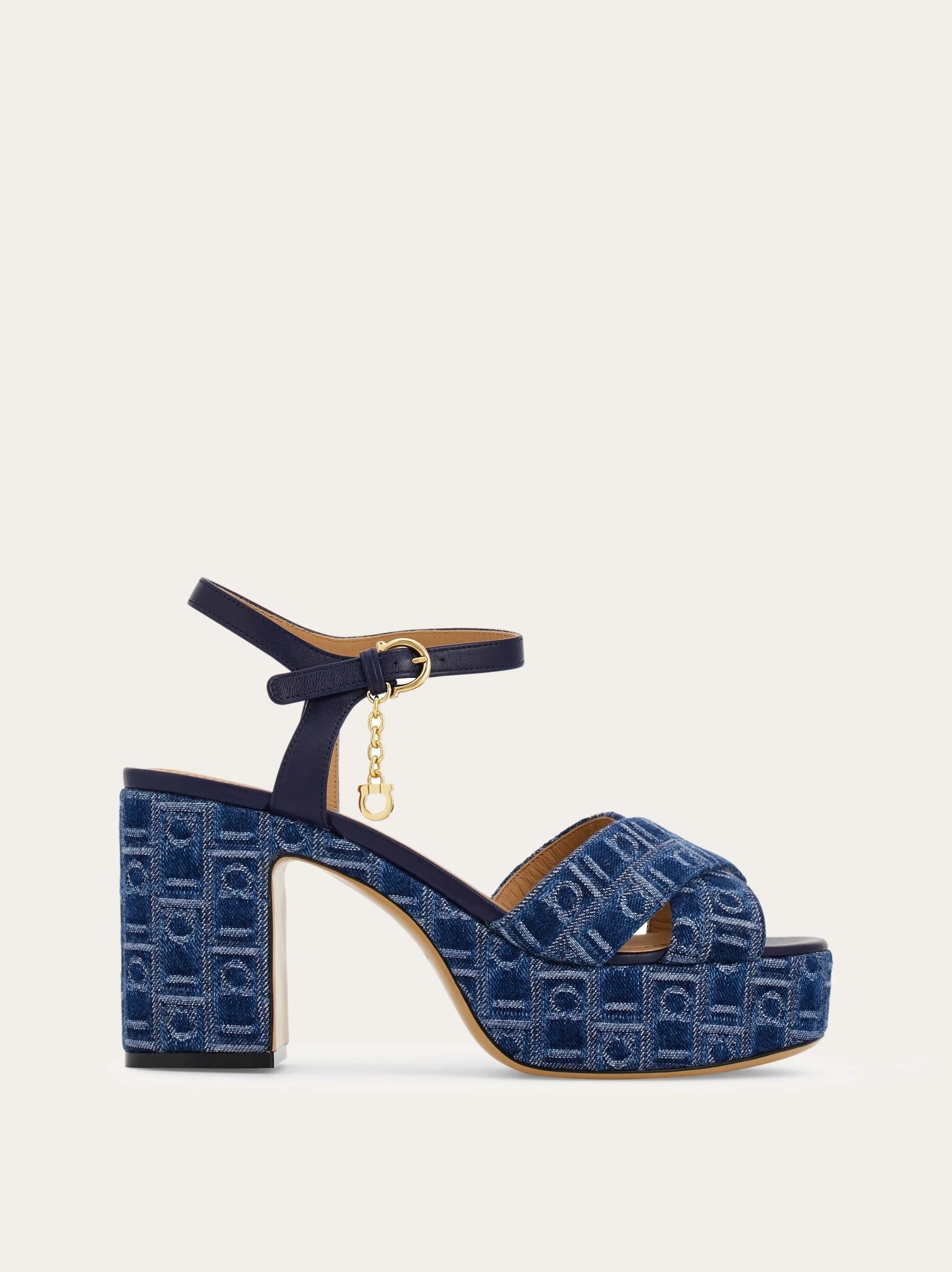 Ferragamo Monogram platform sandal - 1