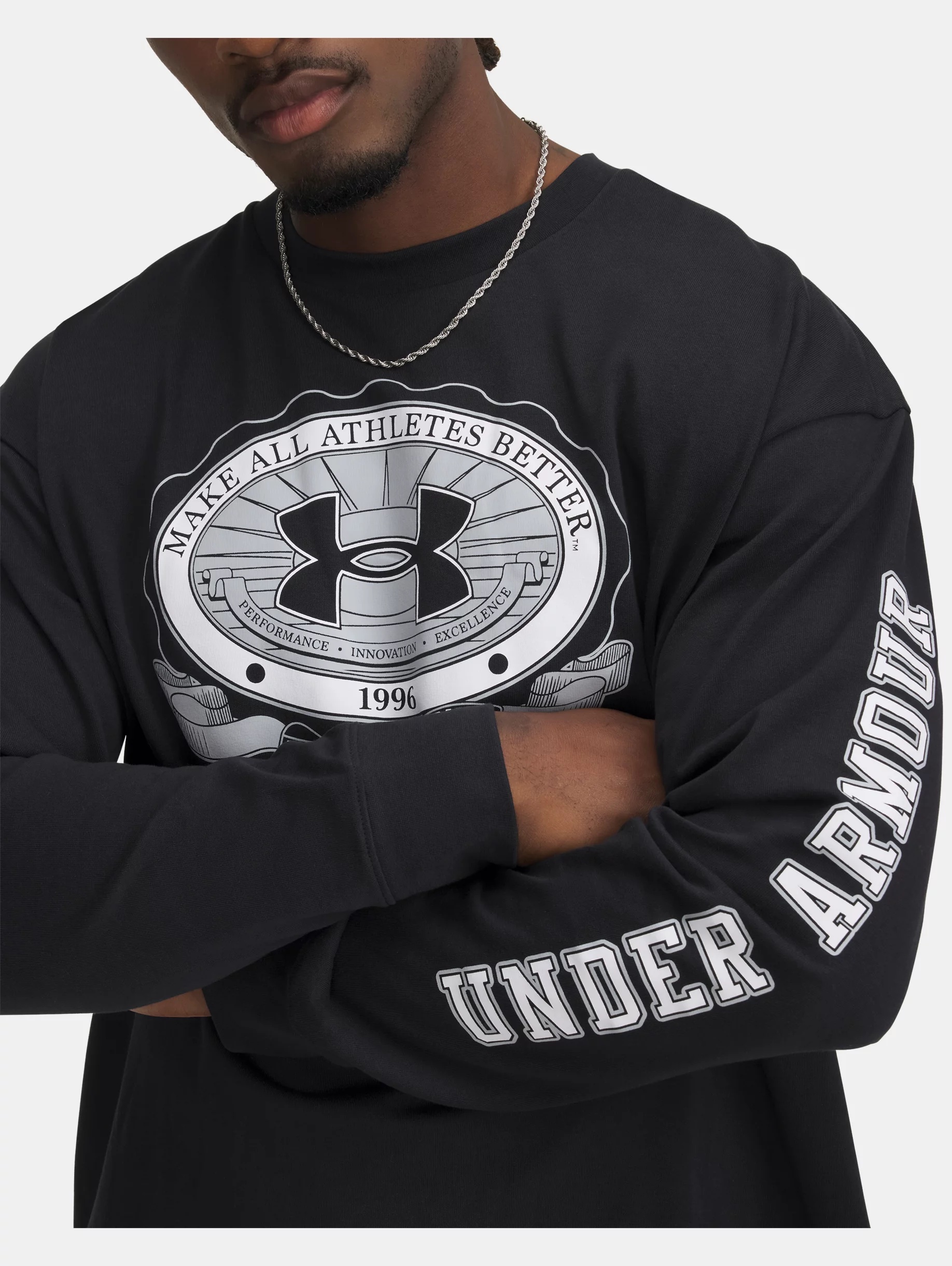 Men's UA Heavyweight Crest Logo Long Sleeve - 3