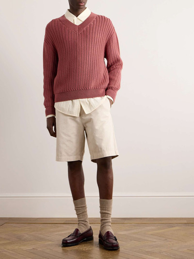 A KIND OF GUISE Saimir Ribbed Merino Wool and Silk-Blend Sweater outlook