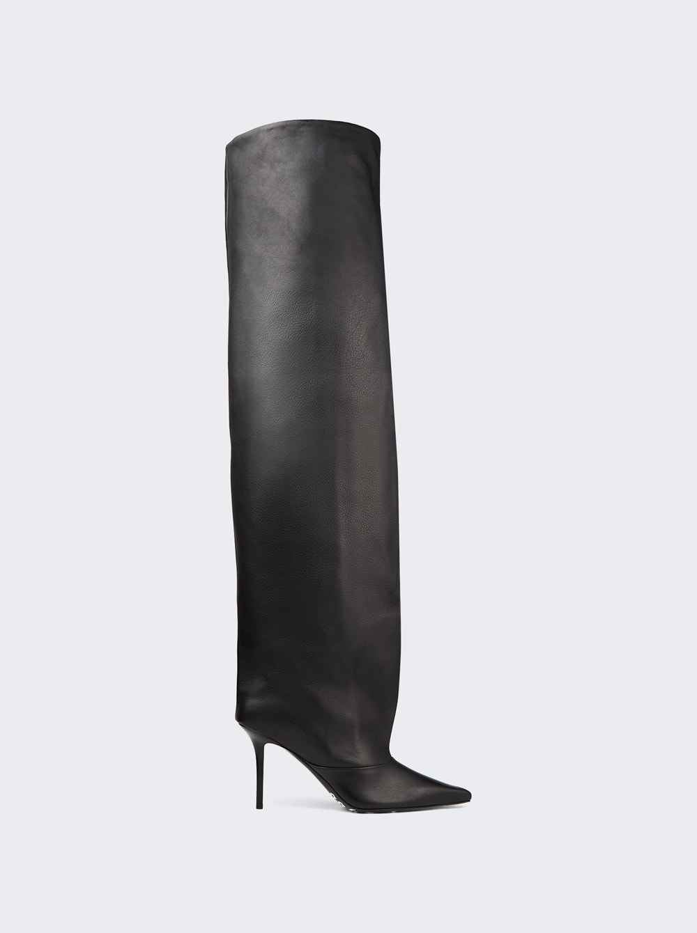 JIMMY CHOO X Jean Paul Gaultier Cuff Boots Denim and Black