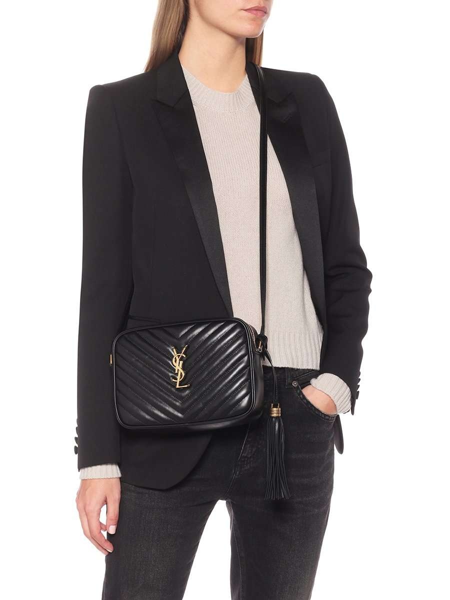 Lou Camera Bag in Quilted Leather Bronze Hardware - 5