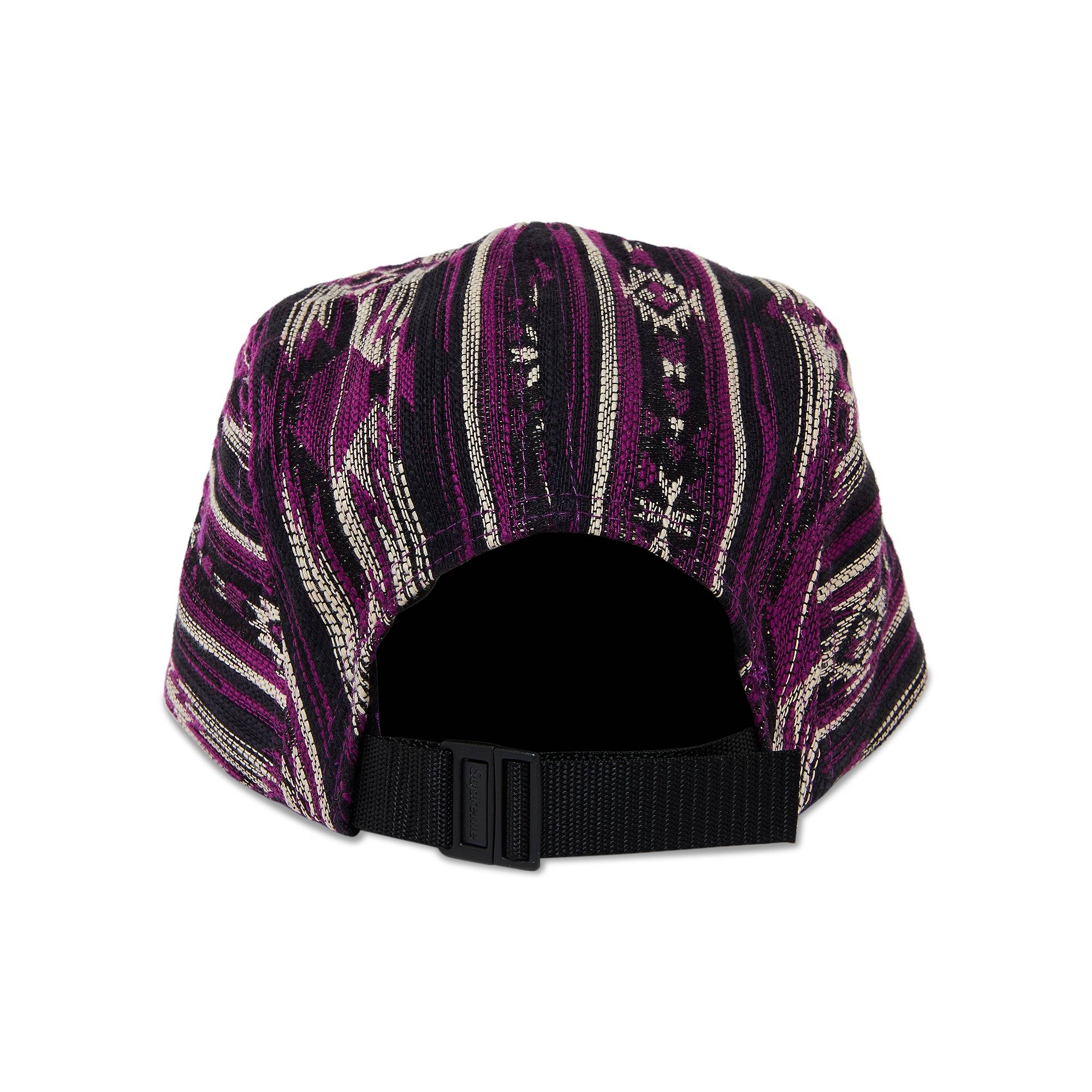 Supreme Woven Pattern Camp Cap 'Purple' - 4