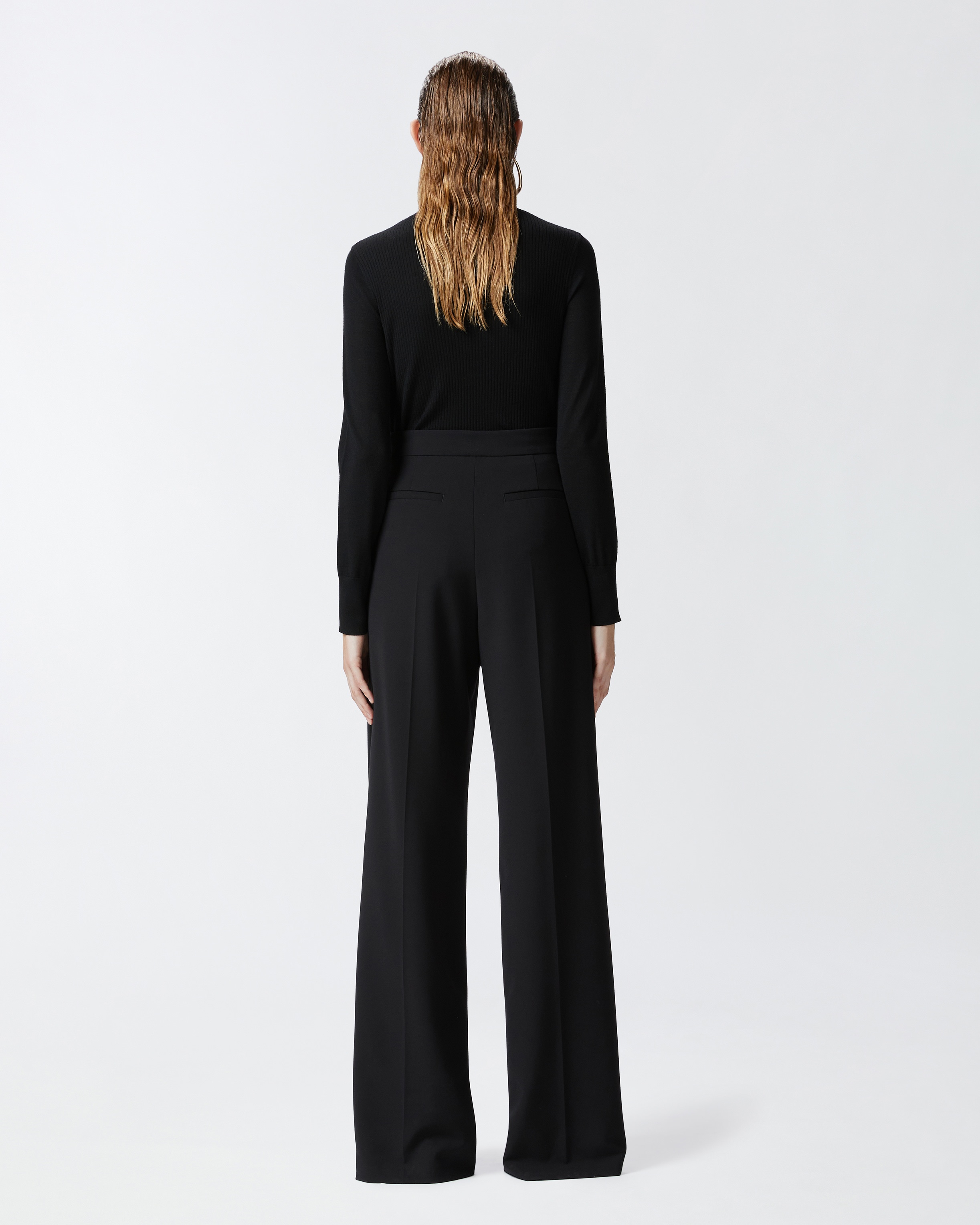 ELEGANT TROUSERS WITH SHINY SIDE BAND - 4