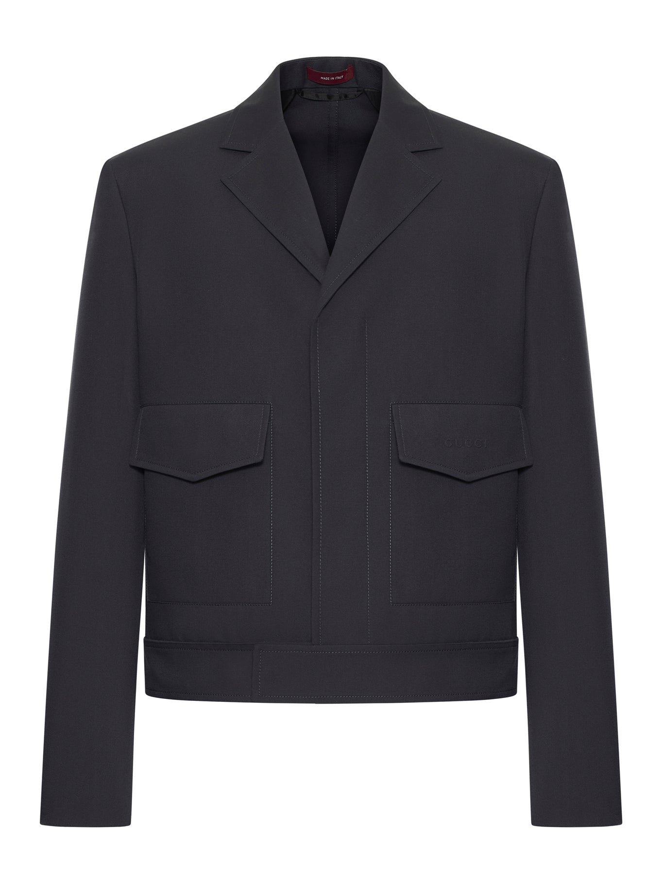 EMBOSSED WOOL GABARDINE JACKET - 2