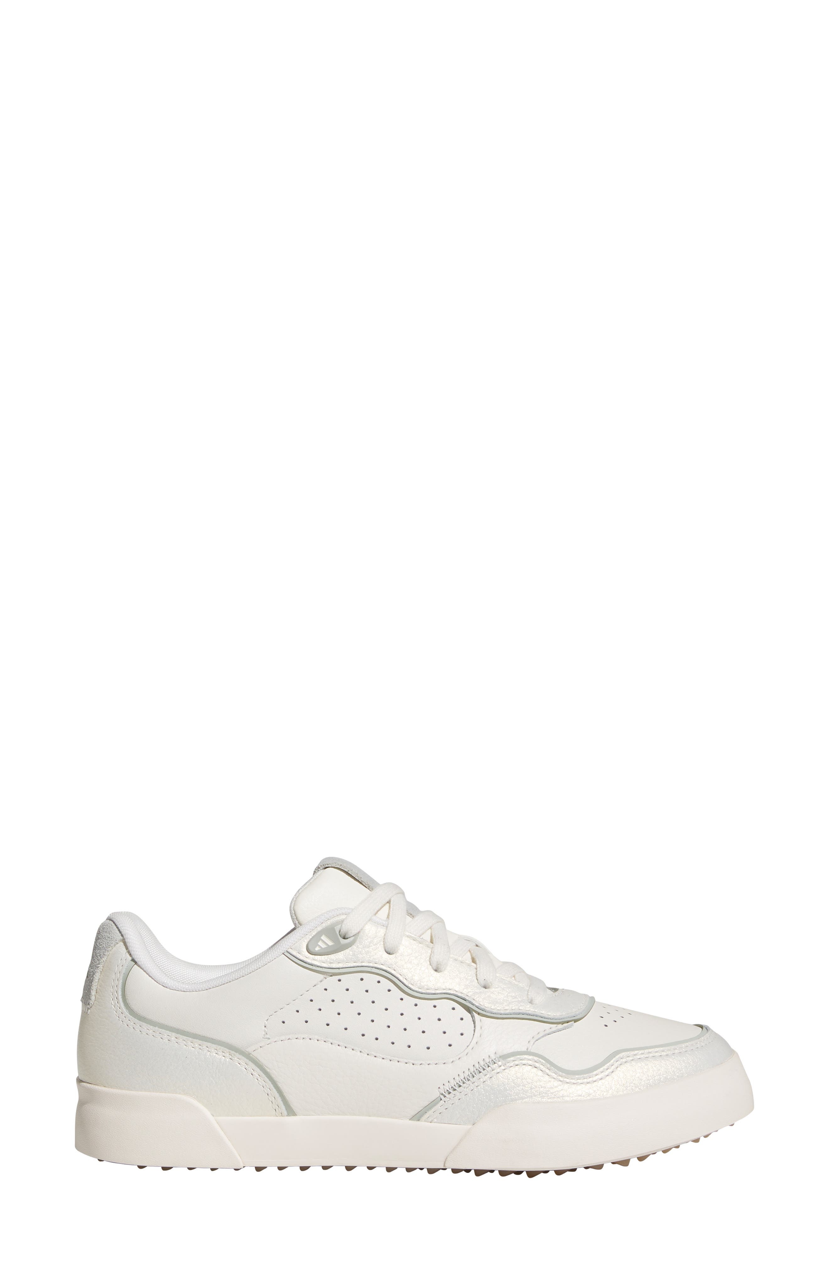 adidas Retrocross 25 Spikeless Golf Shoe in Off White/Wonder Silver/Gum at Nordstrom - 3