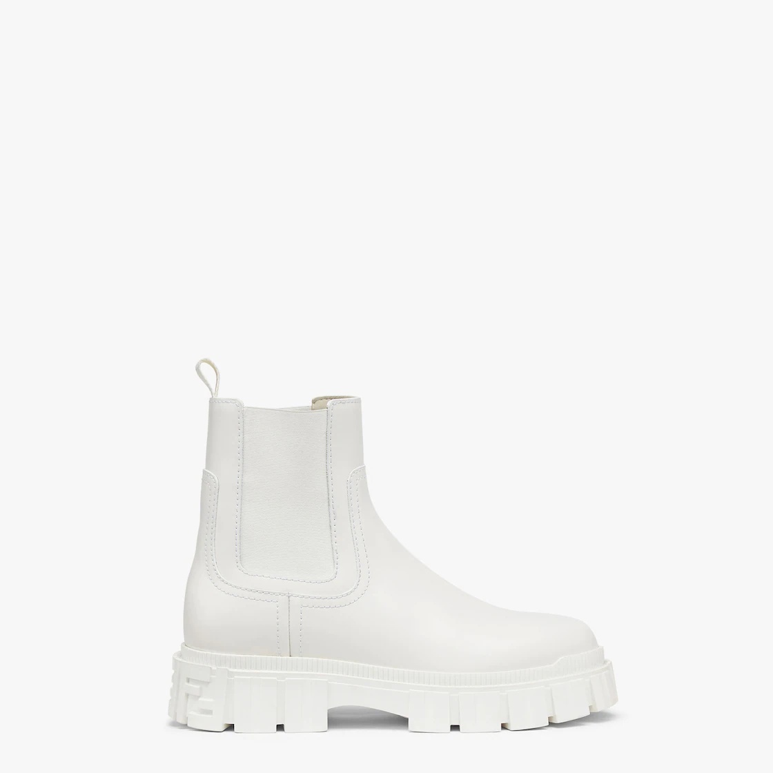 White leather Chelsea boots - 1