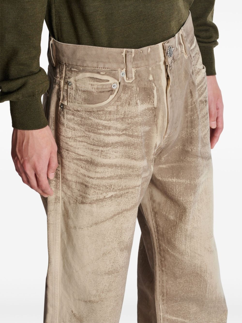 garment-dyed jeans - 5