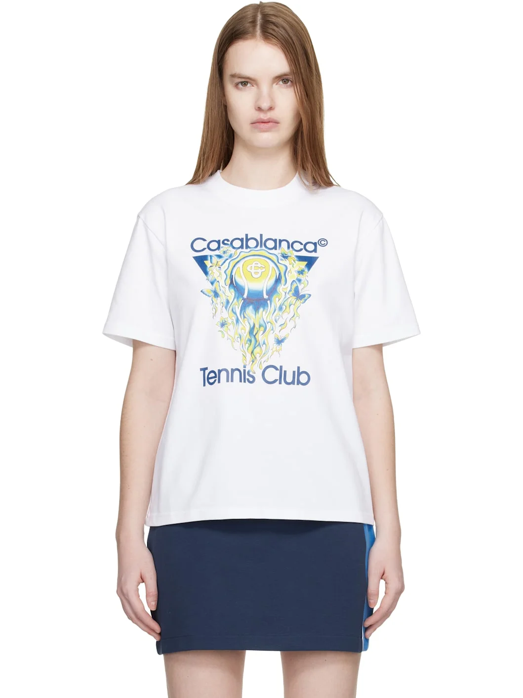 White Tennis Club Icon Short Sleeve T-shirt - 1
