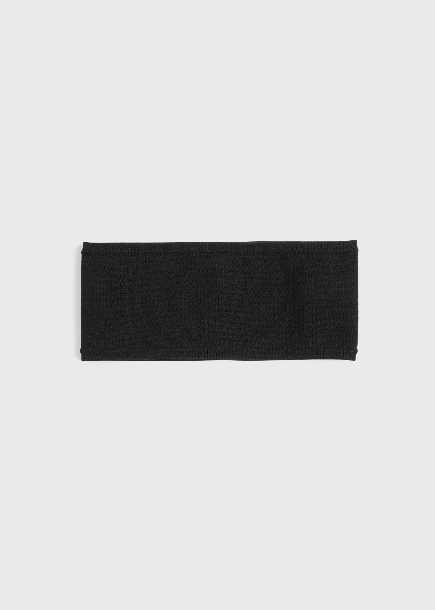 Compact knit headband black - 1