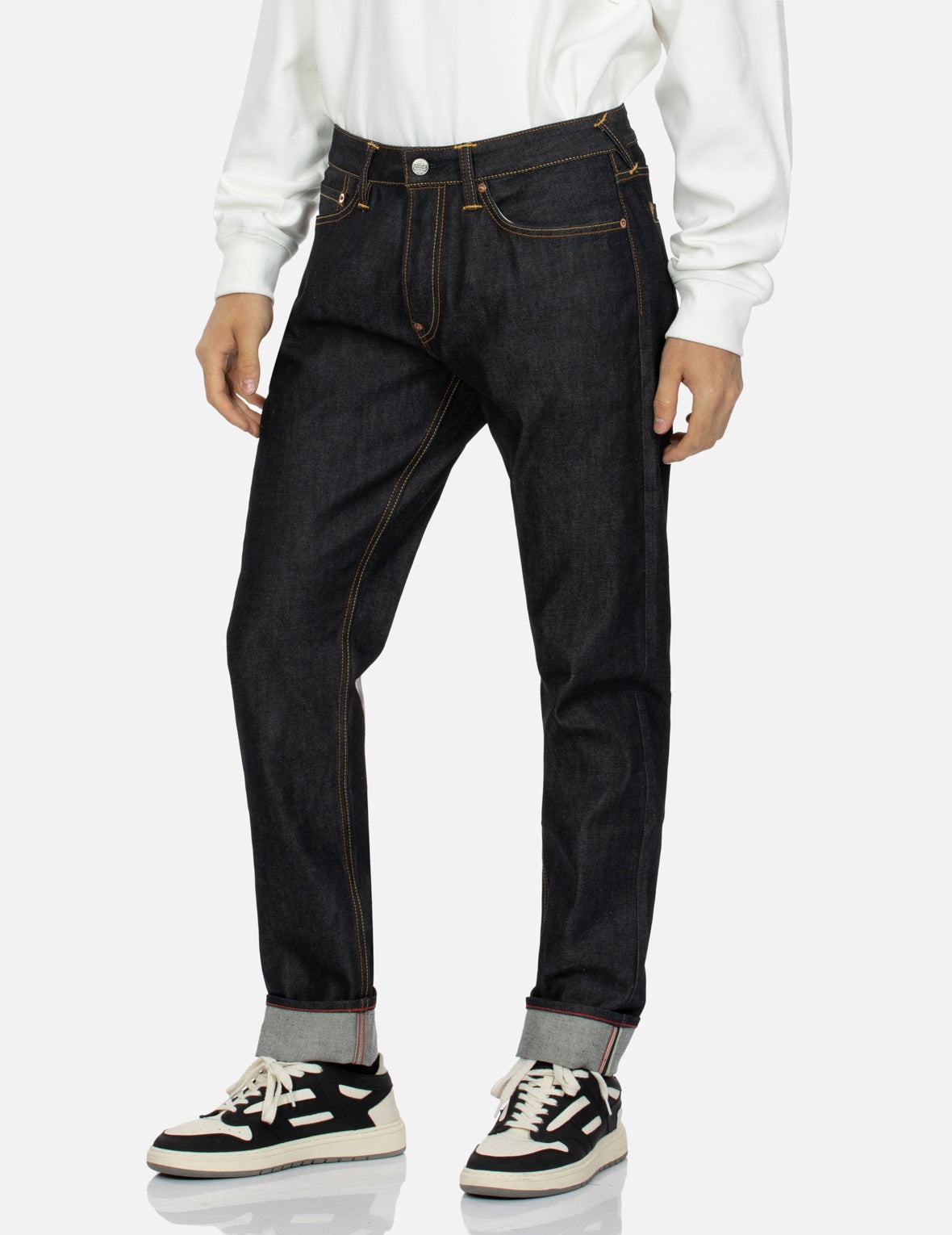 Treasure and Cloud-pattern Daicock Print Carrot Fit Selvedge Denim Jeans #2017 - 8
