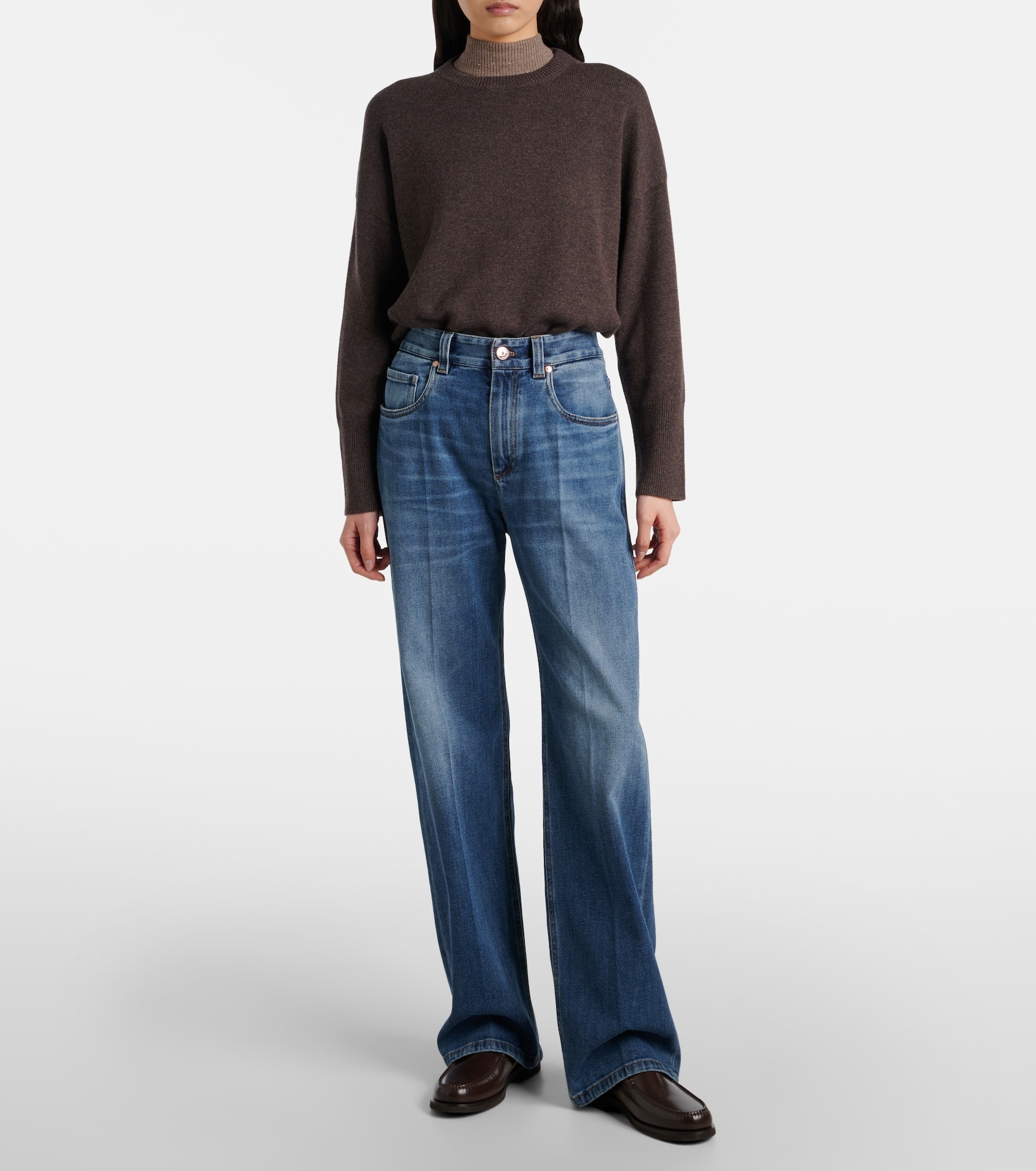 Low-rise straight jeans - 7