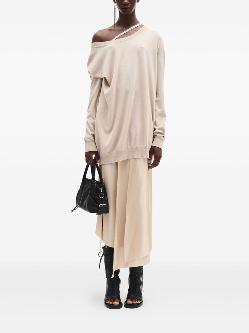 Ann Demeulemeester Helle off-shoulder sweatshirt outlook