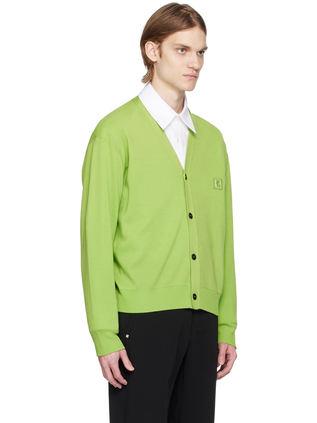 Green Embroidered Cardigan - 2