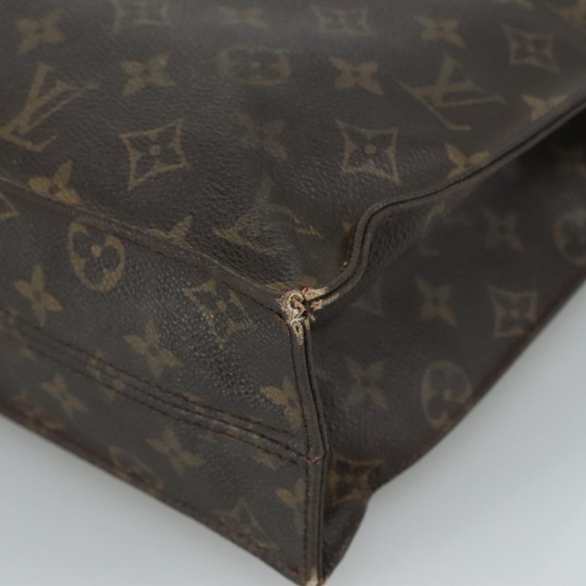 LOUIS VUITTON Monogram Sac Plat Hand Bag M51140 - 14