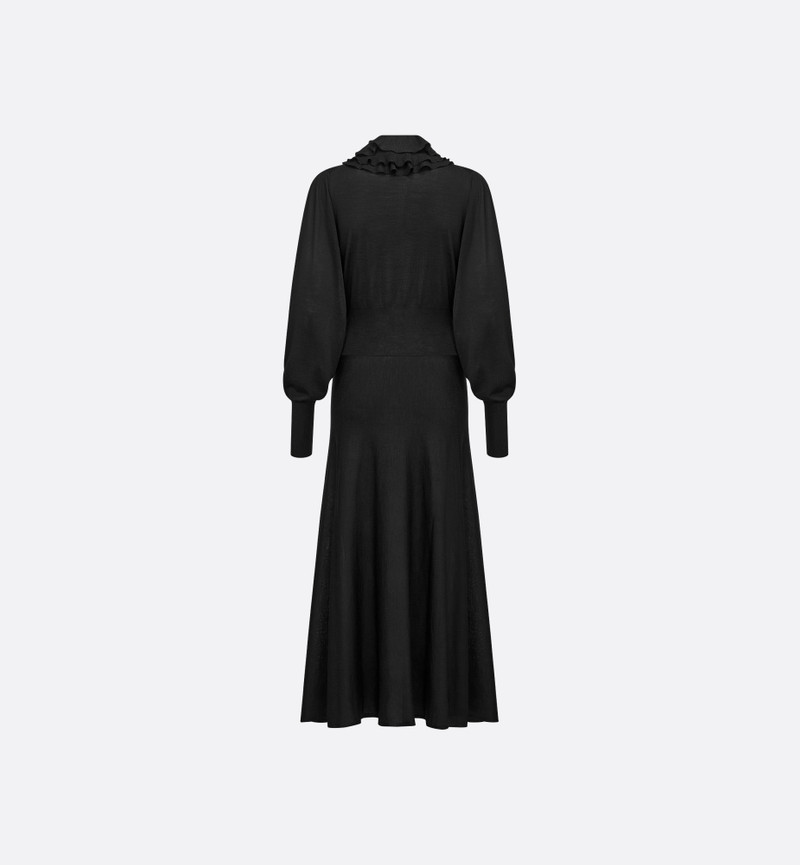 Dior Mid-Length Dress with Removable Ruched Collar outlook