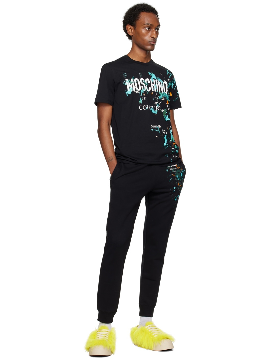 Black Drawstring Sweatpants - 4