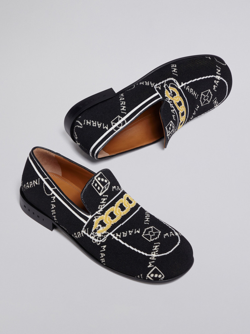 MARNIGRAM TROMPE L'ŒIL JACQUARD MOCCASIN 5