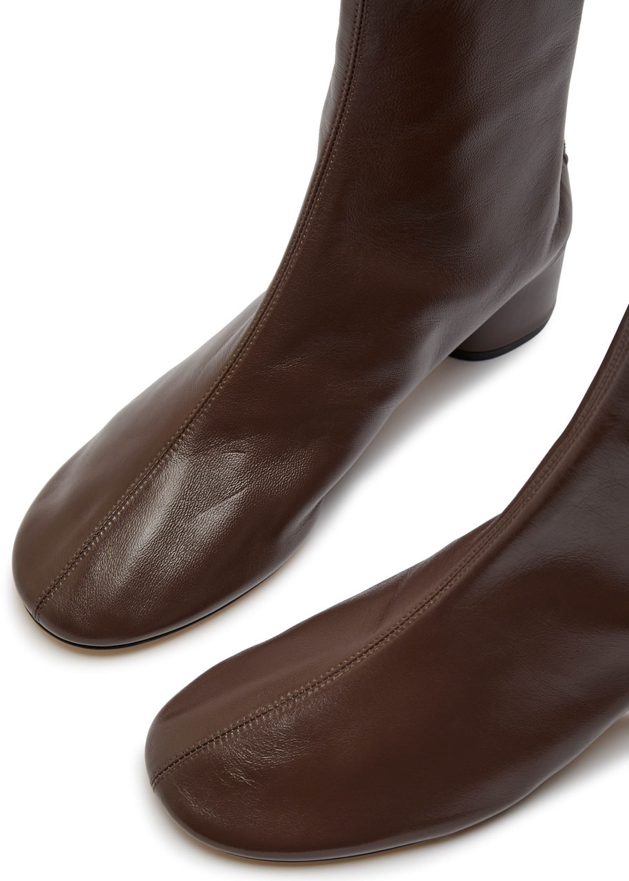 Dear Frances Harlie 45 Glossed Leather Ankle Boots - 3