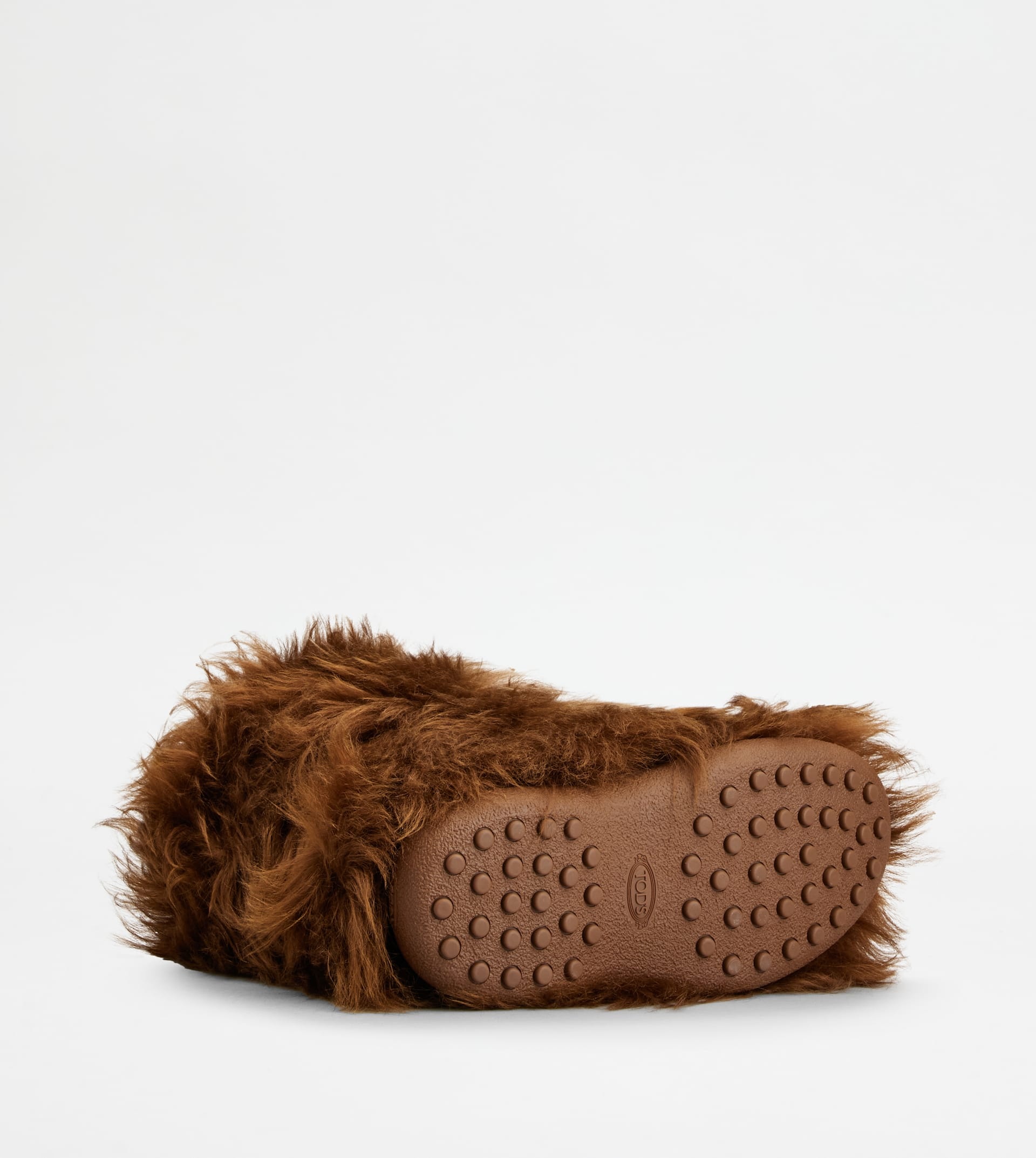 TOD'S W. G. ANKLE BOOTS IN SHEEPSKIN - BROWN - 4