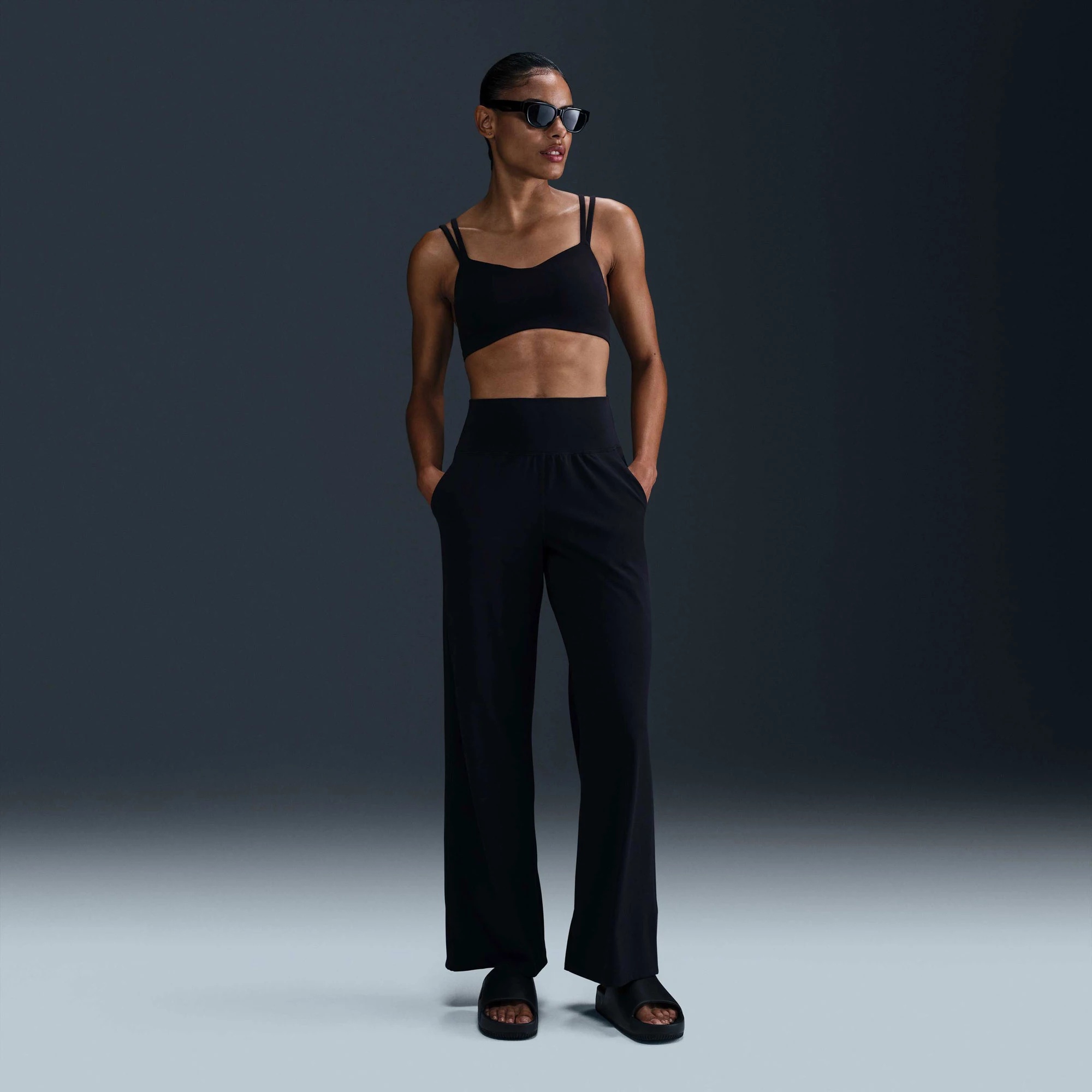 Nike Women's Zenvy Dri-FIT High-Waisted Wide Leg Pants - 1
