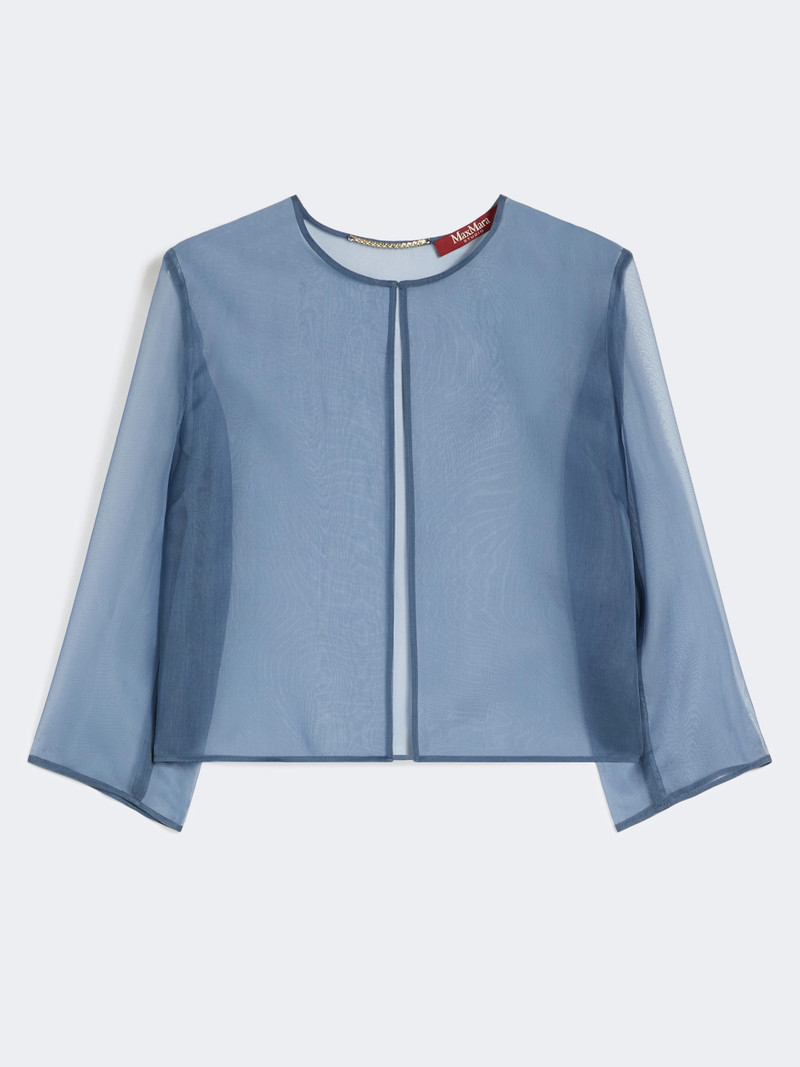 ABITATA Silk organza cropped jacket - AVIO 1