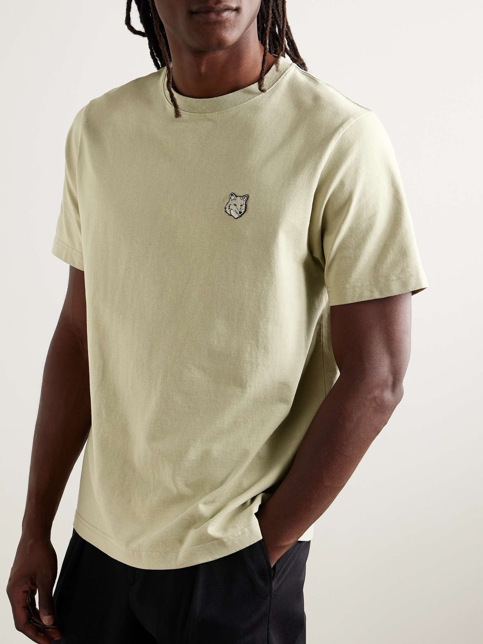 Logo-Appliquéd Cotton-Jersey T-Shirt - 3