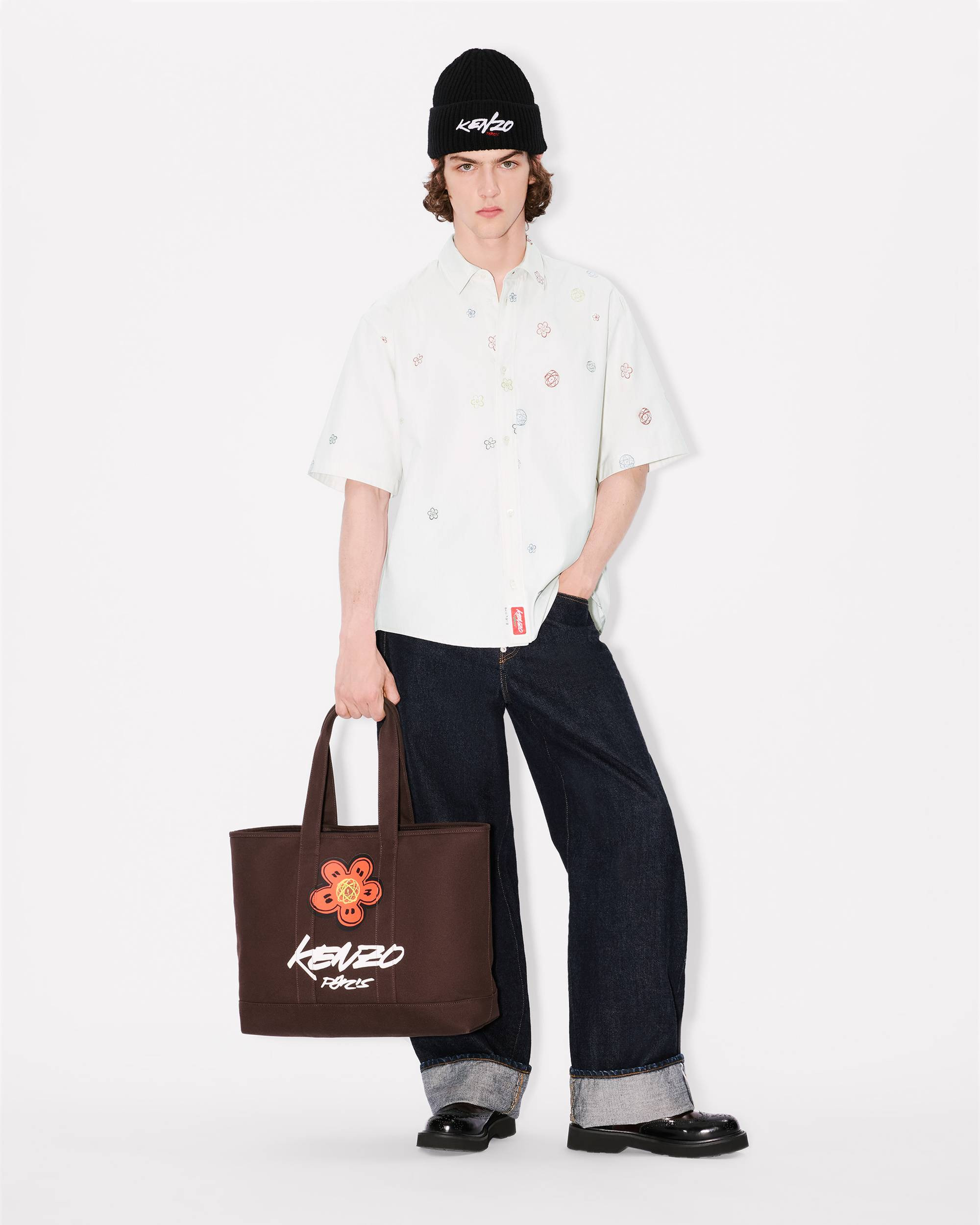 'Kenzo x Futura 2000' large tote bag 'Kenzo Utility' in canvas - 5