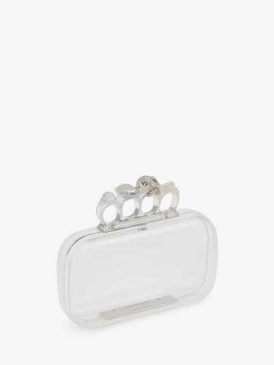 Alexander McQueen Skull Four-ring Clutch in Transparent outlook