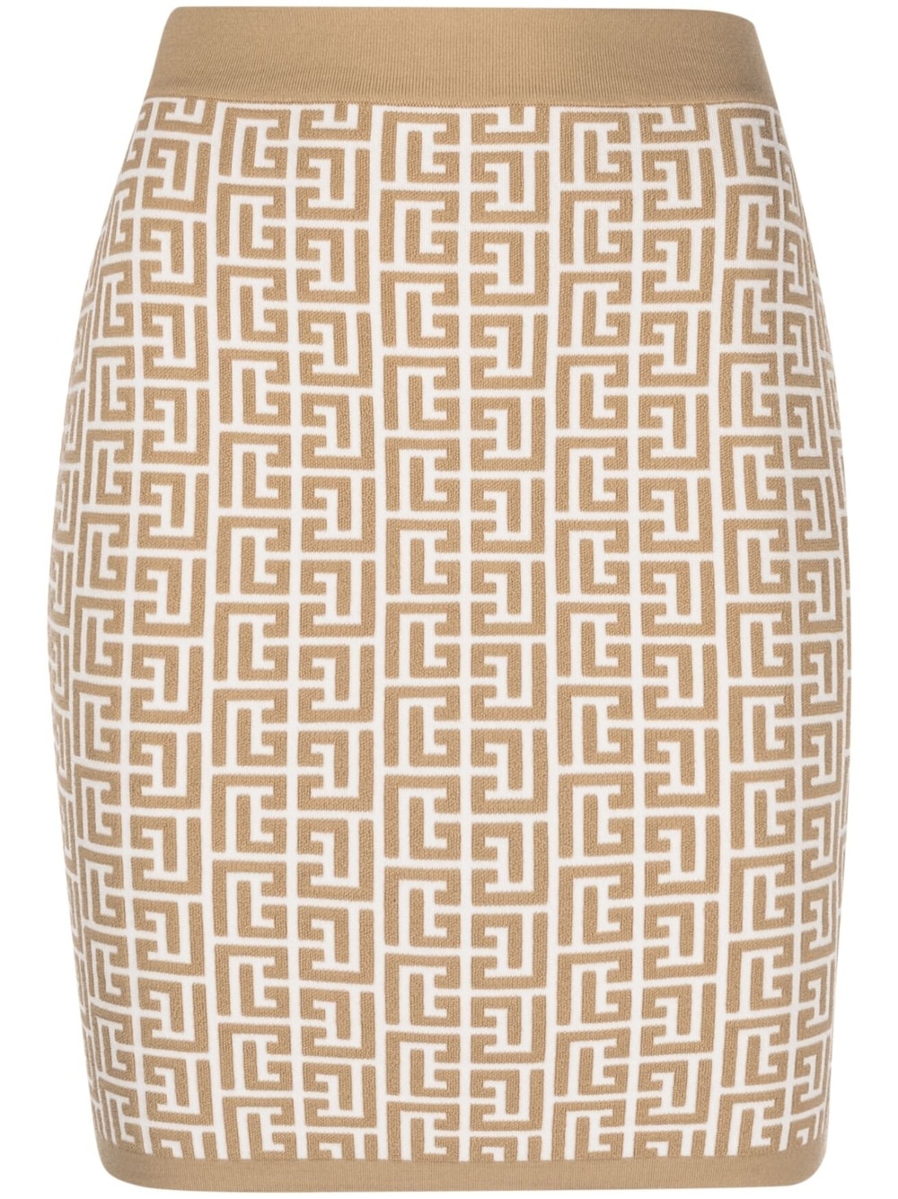 monogram-jacquard miniskirt - 1