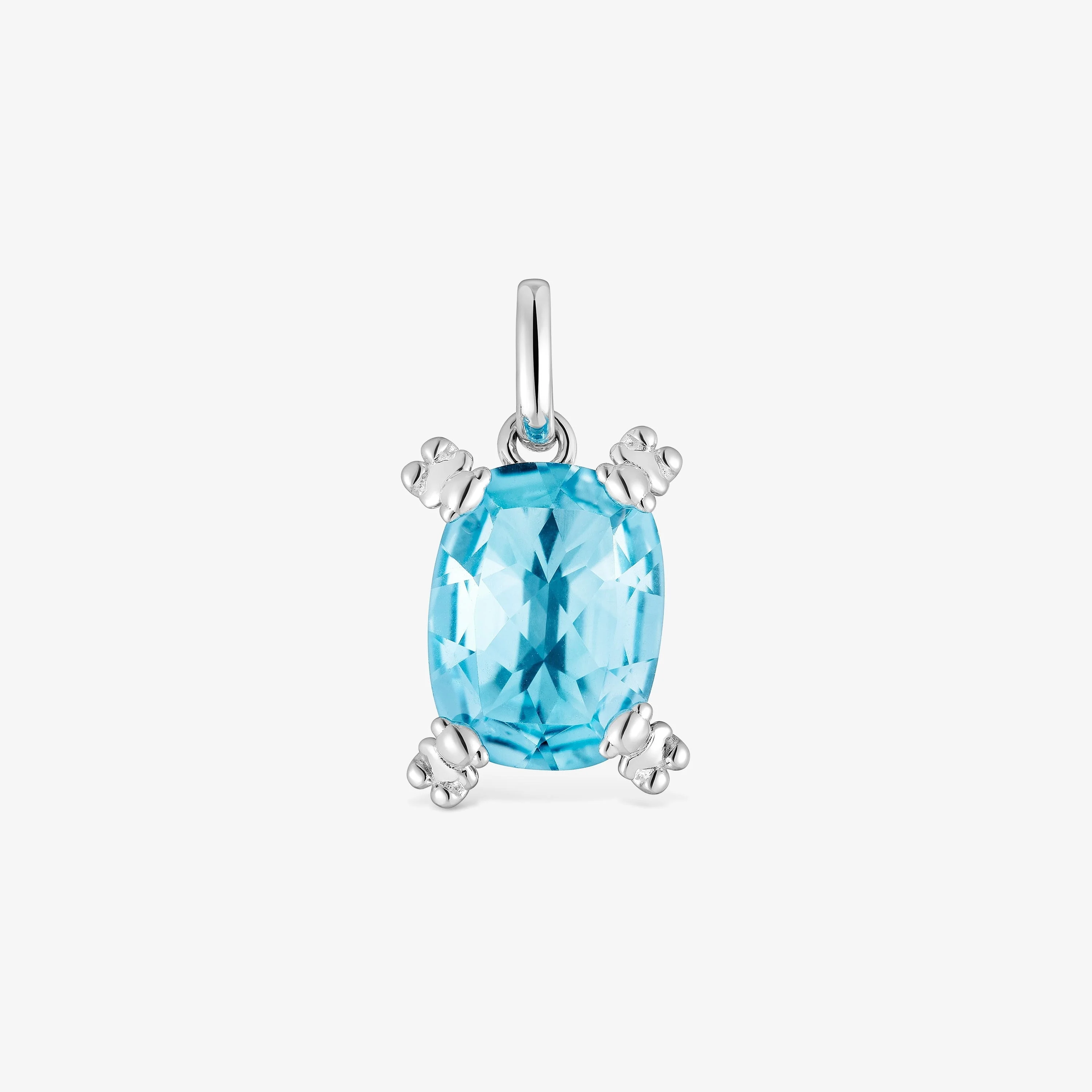 Silver Pendant with topaz Color Pills - 1