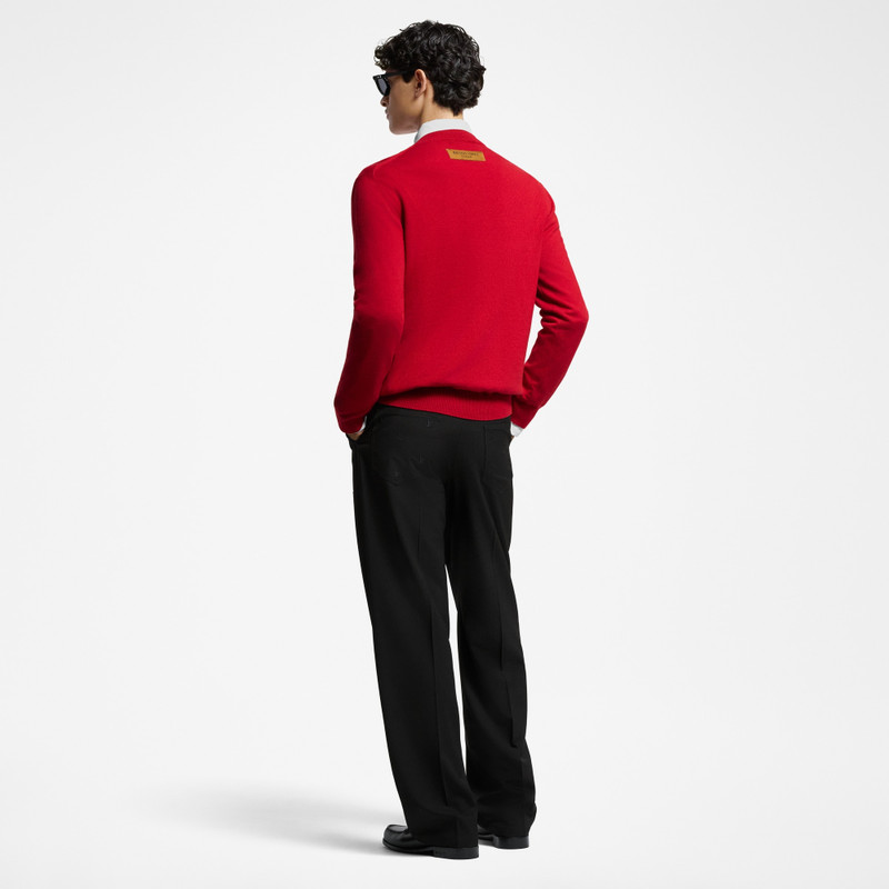 LV Embossed Cashmere Crewneck 3