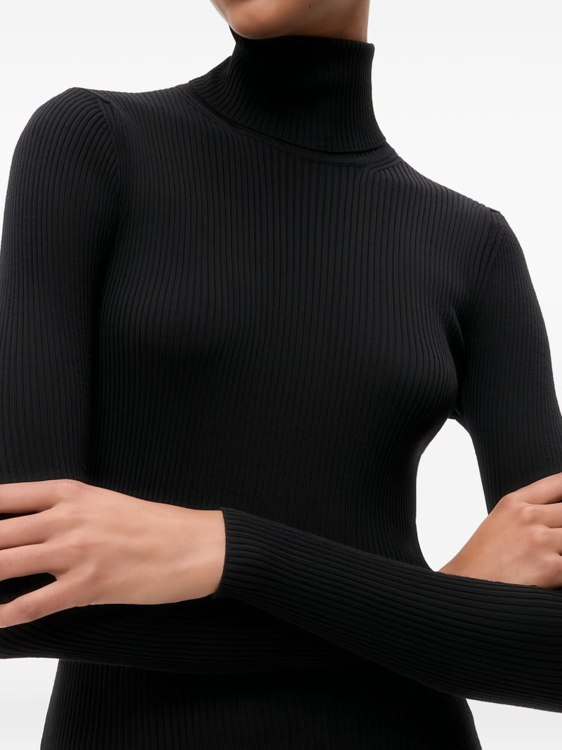 TWP roll-neck ribbed-knit sweater outlook