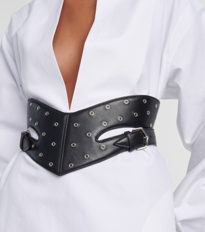 Alaïa Perforated leather belt outlook