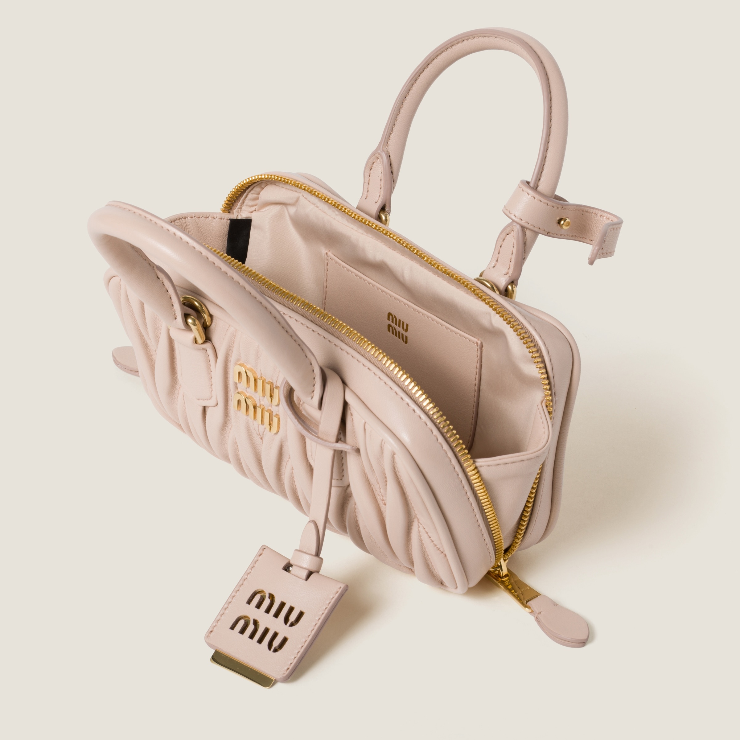 Arcadie matelassé nappa leather mini-bag - 4