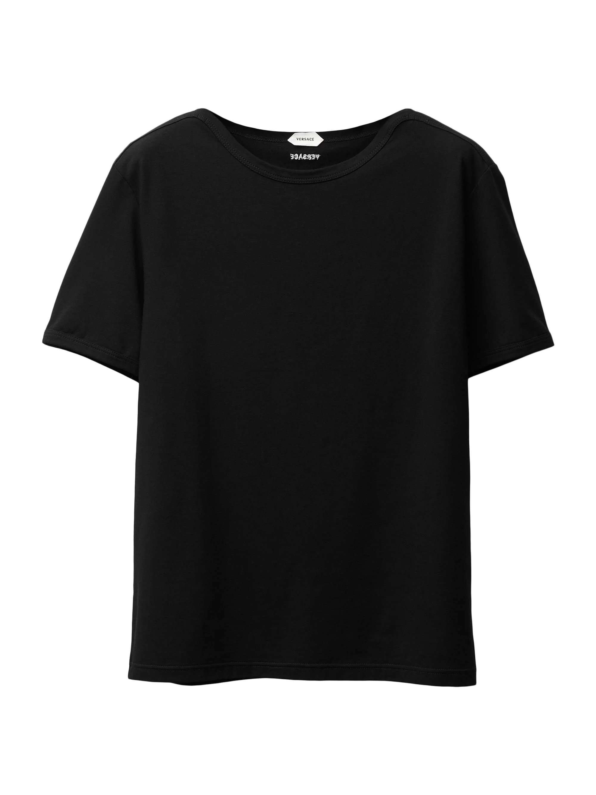 Men's Short-Sleeve Cotton Jersey T-Shirt - Black - 1