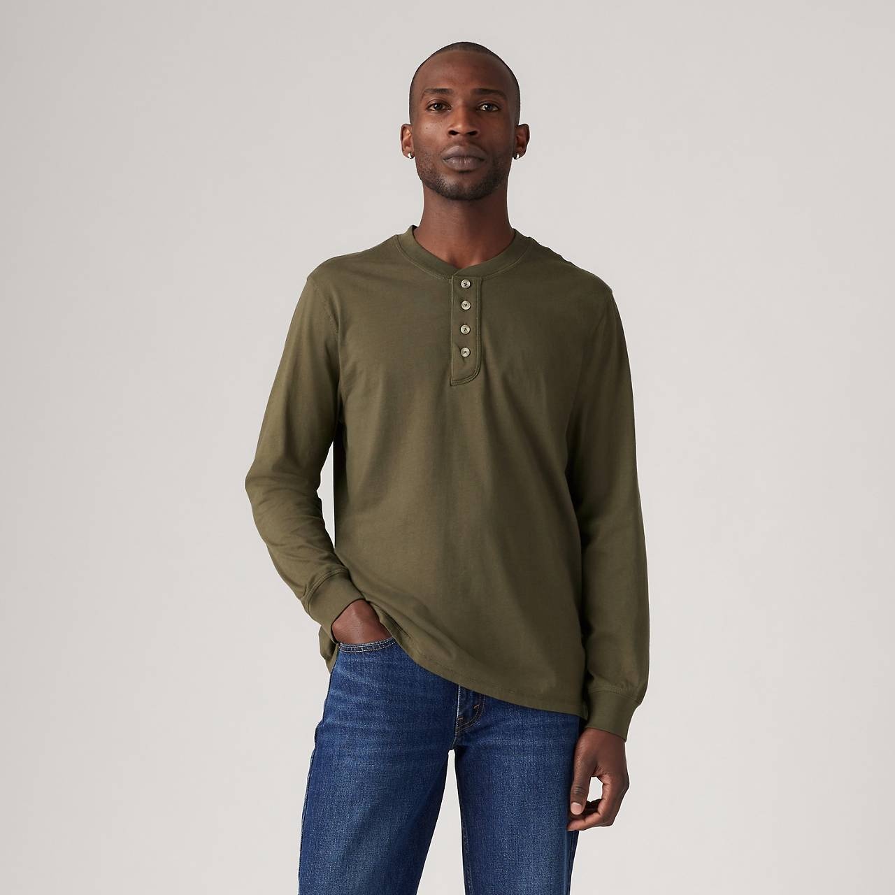 FOUR-BUTTON HENLEY - 2