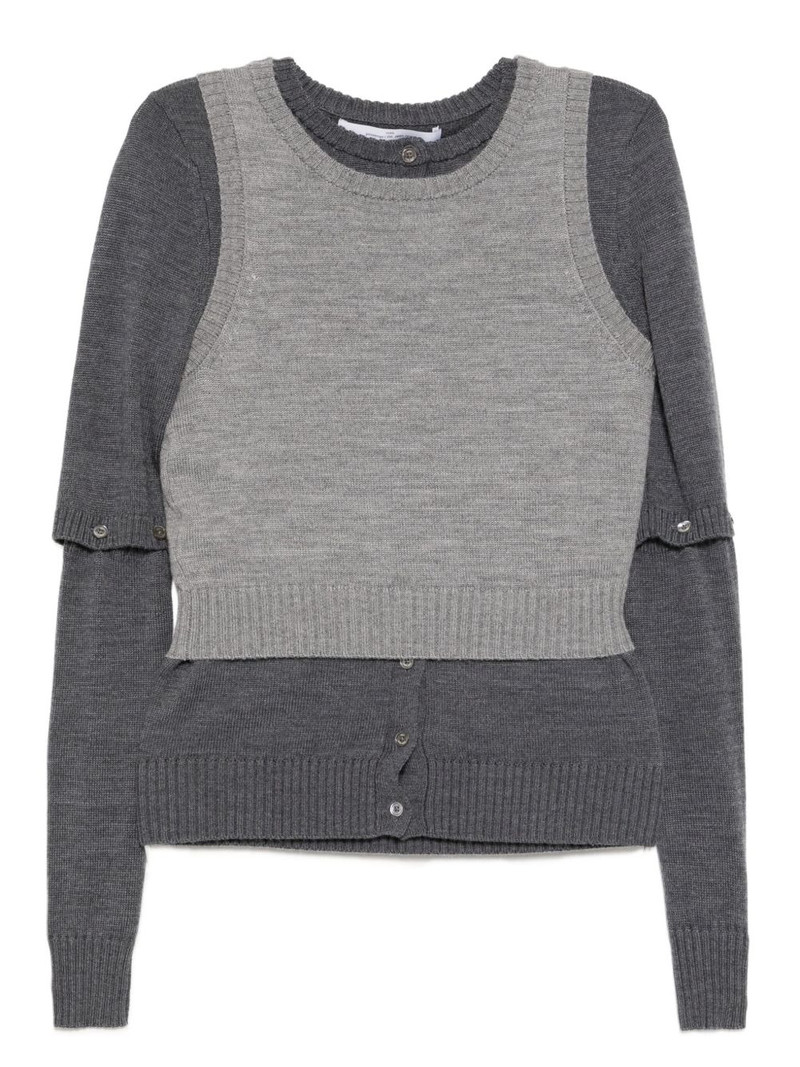 layered cardigan top 1