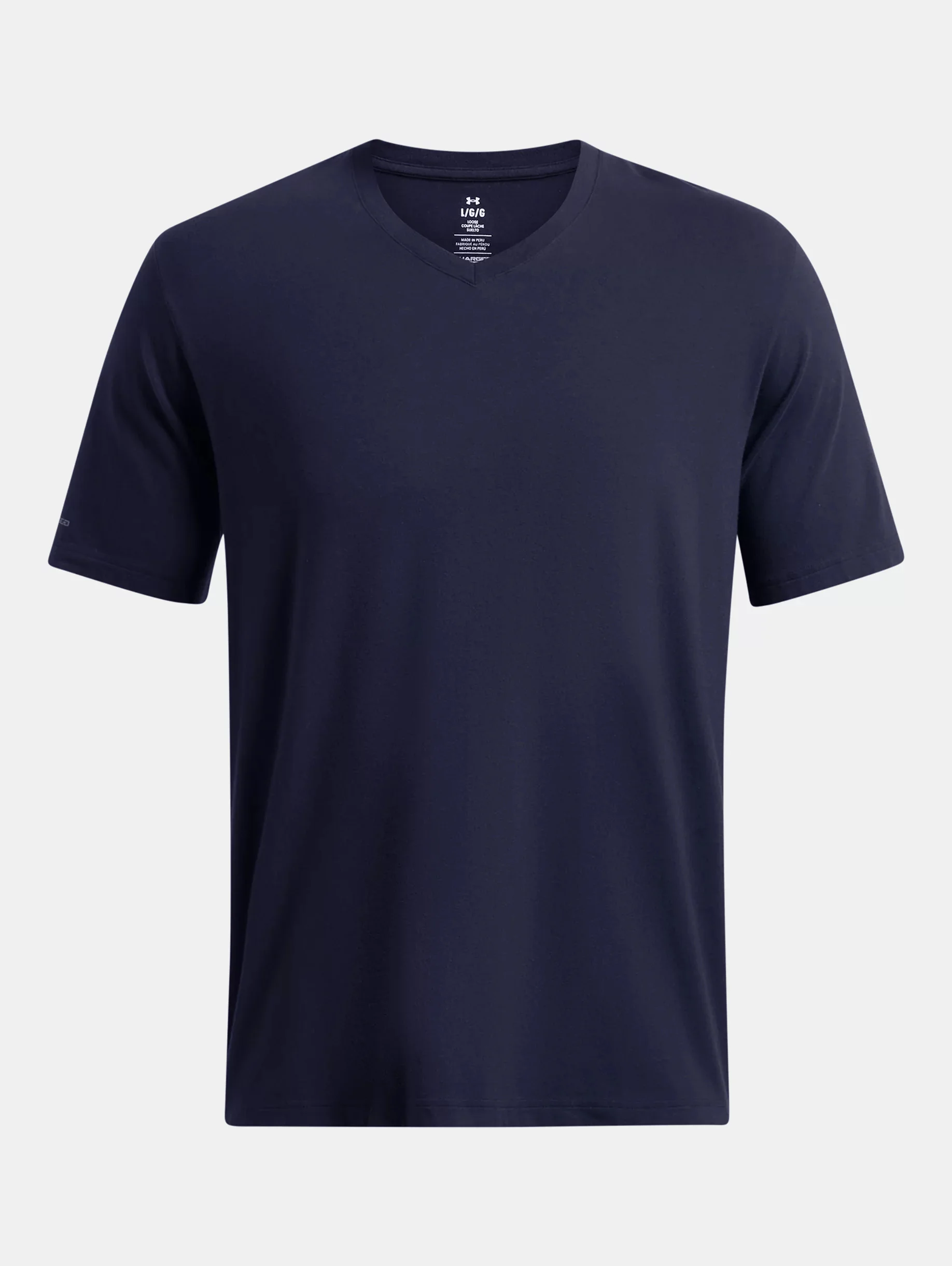 Men's UA Icon Charged Cotton® V-neck Short Sleeve - 1